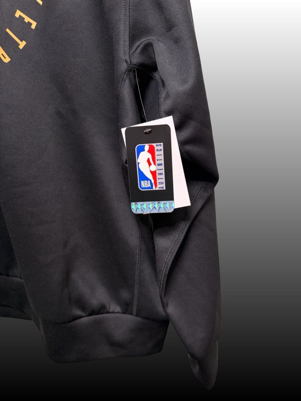 Nike NBA Cleveland Cavaliers Dri-FIT Crewneck Sweatshirt Black Gold L - Picture 3 of 6